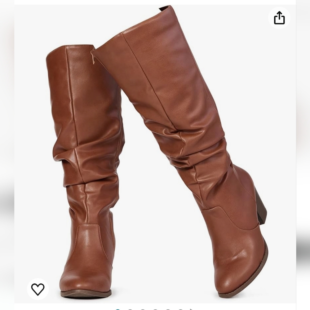 Room Of Fashion Brown Knee-High Boots